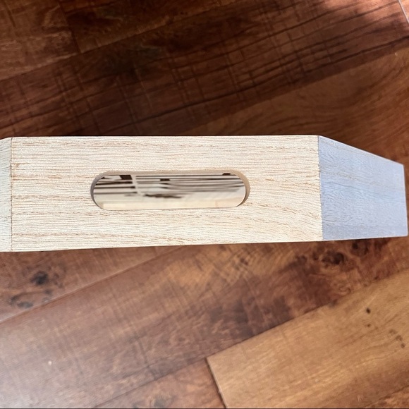 Brand new Hyde & eek boutique wood serving tray “happy fall” w/handles - Picture 3 of 4